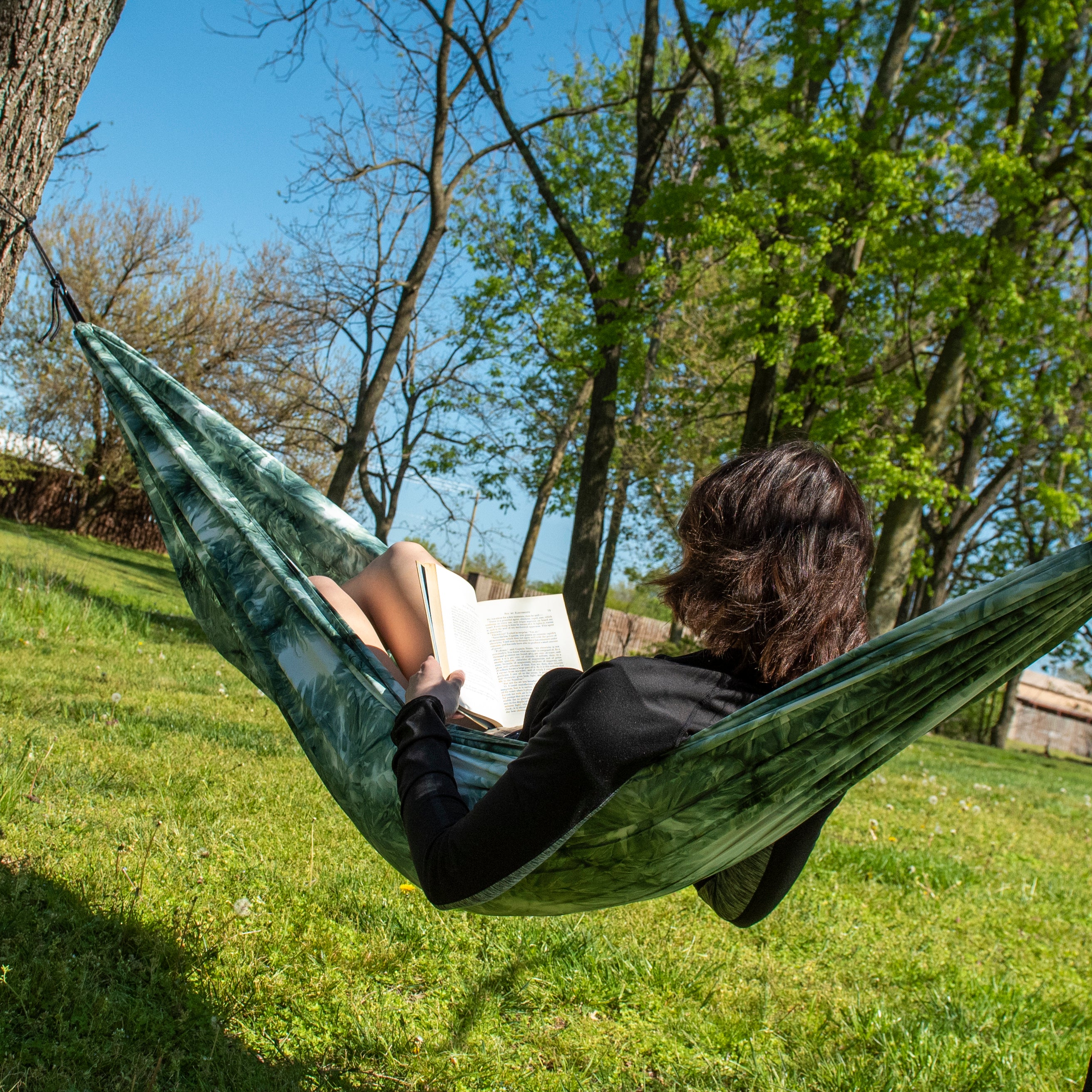 One Person Craft Dyed Recycled Hammock